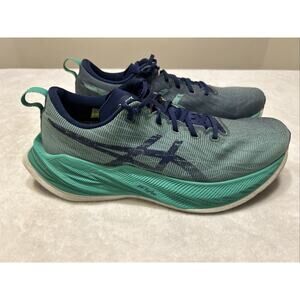 Asics Superblast 2 Mens Size 10.5 Blue Teal Athletic Running Shoes Sneakers